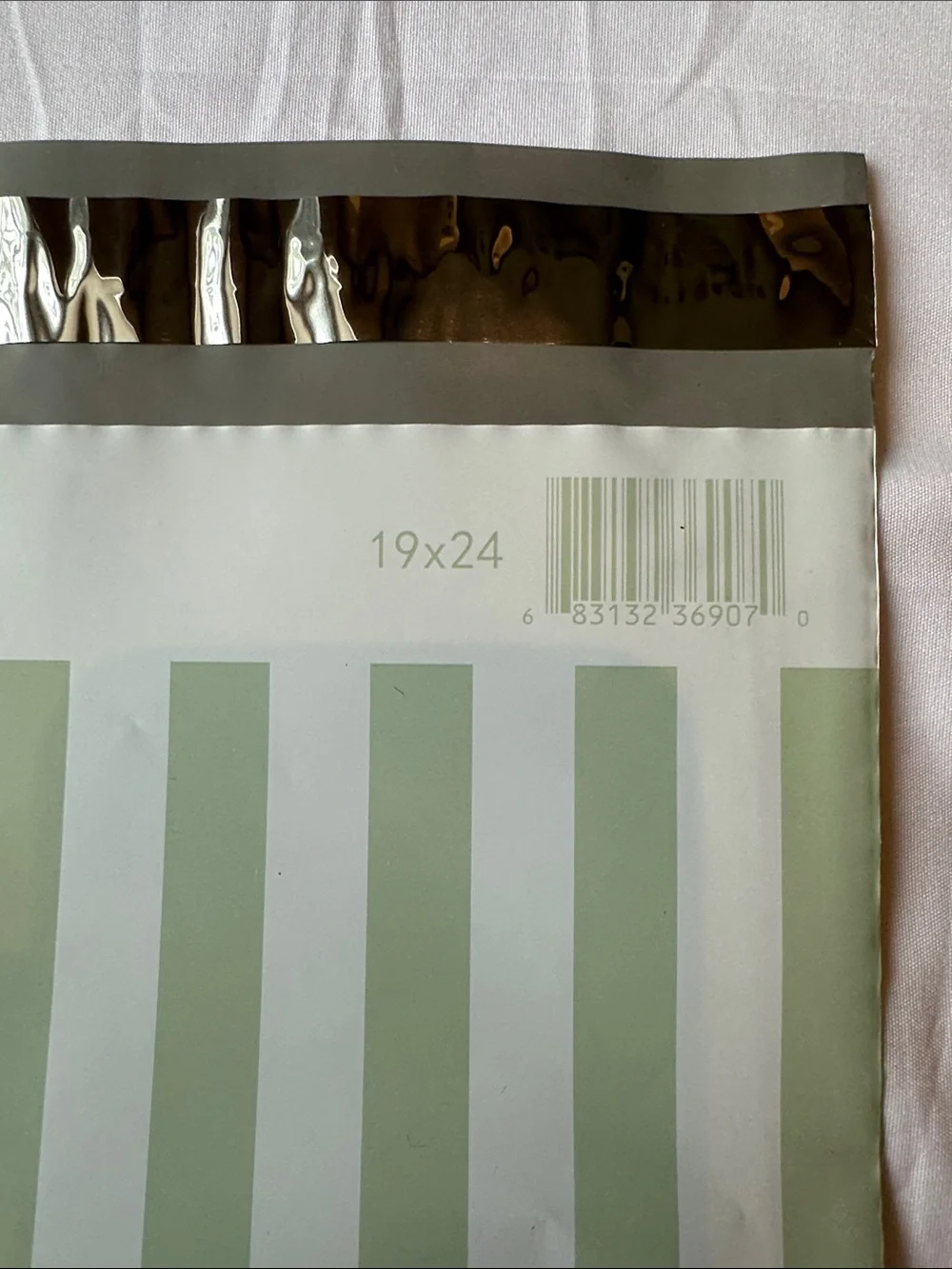 Green and White Striped 19